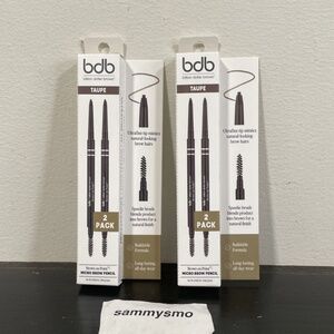 BDB Billion Dollar Brows, Brows On Point Micro Brow Pencil Taupe, 2ct, x2 boxes
